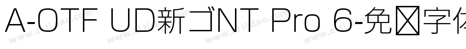 A-OTF UD新ゴNT Pro 6字体转换